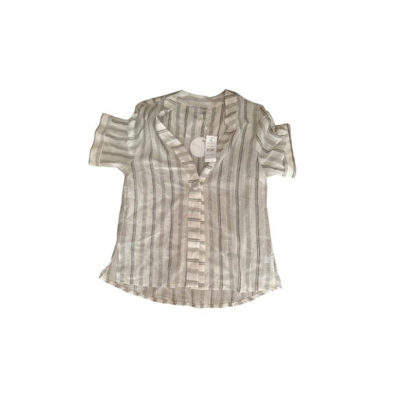 Herbert Twins x PQ Collection Striped Linen
Button-Up Top - Size XS/S - Picture 1 of 3